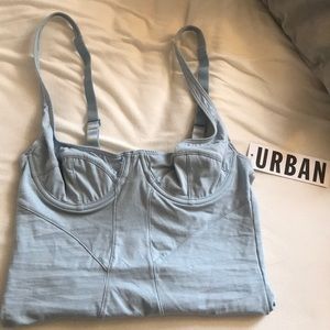 Baby Blue Bustier Bodysuit🦋